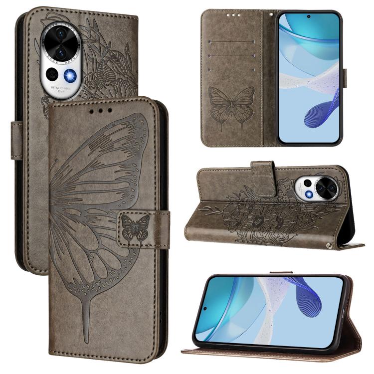 Embossed Butterfly Leather Phone Case, For Huawei nova 14 Ultra 5G, For Huawei nova 14 Pro 5G, For Huawei nova 14 5G, For Huawei Nova 13 Pro, For Huawei Nova 13 / Nova 12, For Huawei Nova 12i 4G Global