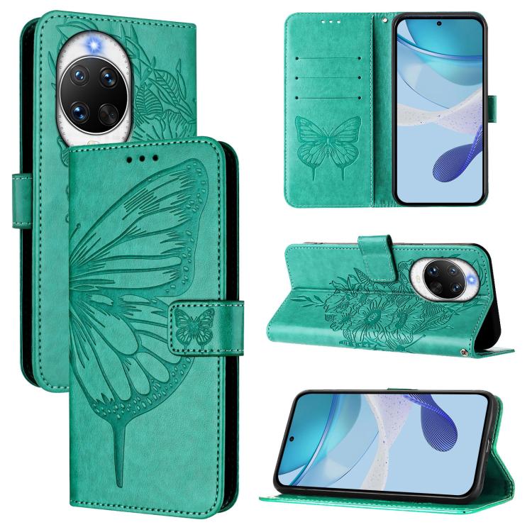 Embossed Butterfly Leather Phone Case, For Huawei nova 14 Ultra 5G, For Huawei nova 14 Pro 5G, For Huawei nova 14 5G, For Huawei Nova 13 Pro, For Huawei Nova 13 / Nova 12, For Huawei Nova 12i 4G Global