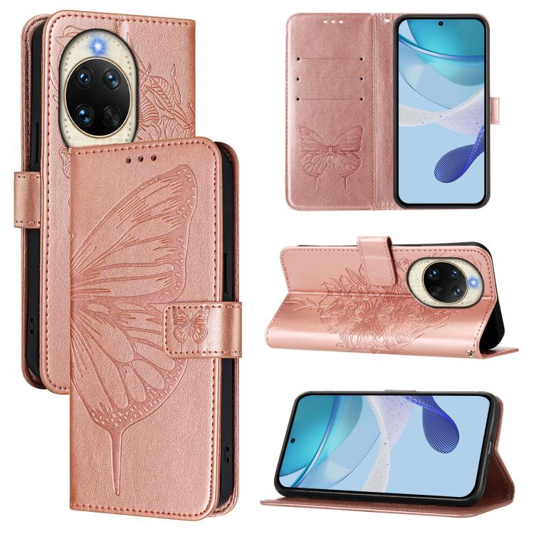Embossed Butterfly Leather Phone Case, For Huawei nova 14 Ultra 5G, For Huawei nova 14 Pro 5G, For Huawei nova 14 5G, For Huawei Nova 13 Pro, For Huawei Nova 13 / Nova 12, For Huawei Nova 12i 4G Global