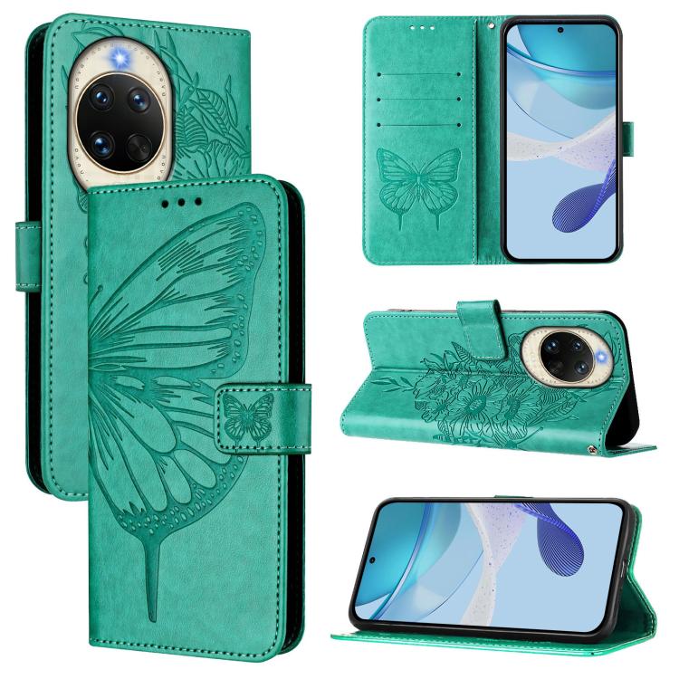 Embossed Butterfly Leather Phone Case, For Huawei nova 14 Ultra 5G, For Huawei nova 14 Pro 5G, For Huawei nova 14 5G, For Huawei Nova 13 Pro, For Huawei Nova 13 / Nova 12, For Huawei Nova 12i 4G Global