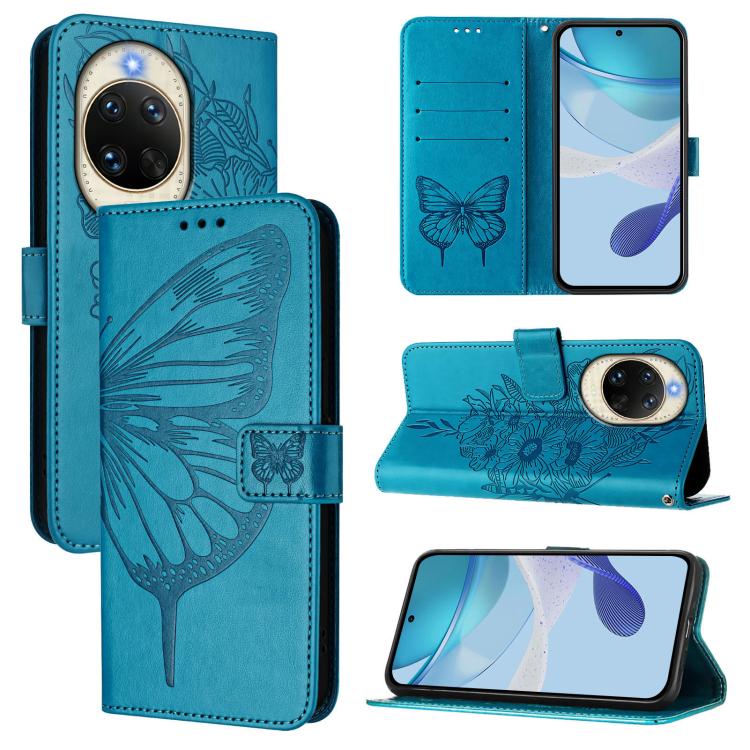 Embossed Butterfly Leather Phone Case, For Huawei nova 14 Ultra 5G, For Huawei nova 14 Pro 5G, For Huawei nova 14 5G, For Huawei Nova 13 Pro, For Huawei Nova 13 / Nova 12, For Huawei Nova 12i 4G Global