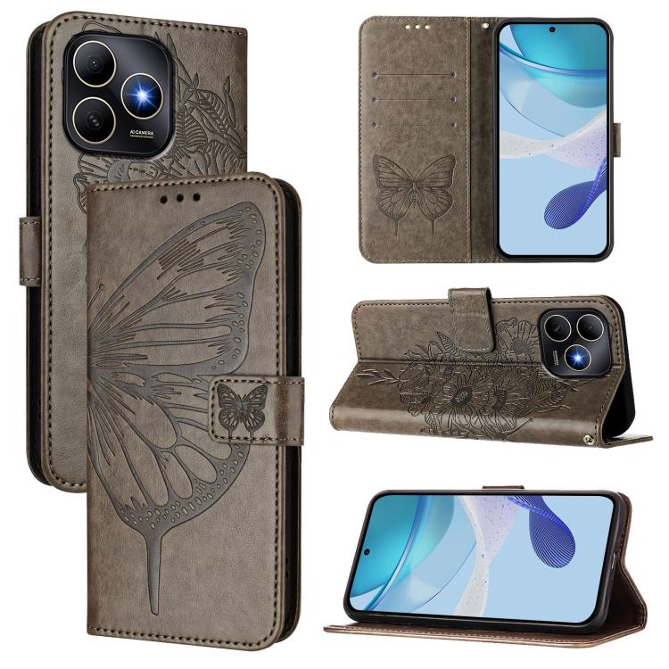 Embossed Butterfly Leather Phone Case, For Huawei nova 14 Lite 5G / nova 15 / 16z, For Huawei nova 16 5G, For Huawei Pura 90 Pro Max 5G, For Huawei Pura 90 Pro 5G, For Huawei Mate 70 Air 5G, For Huawei Enjoy 80s 4G