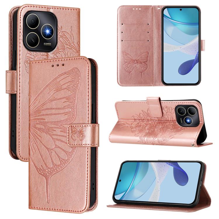 Embossed Butterfly Leather Phone Case, For Huawei nova 14 Lite 5G / nova 15 / 16z, For Huawei nova 16 5G, For Huawei Pura 90 Pro Max 5G, For Huawei Pura 90 Pro 5G, For Huawei Mate 70 Air 5G, For Huawei Enjoy 80s 4G