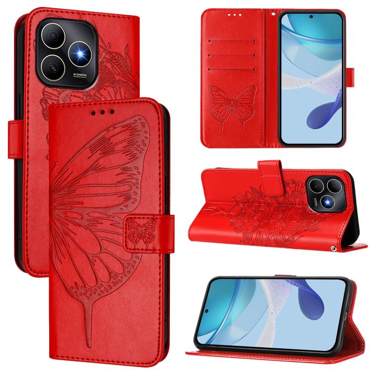 Embossed Butterfly Leather Phone Case, For Huawei nova 14 Lite 5G / nova 15 / 16z, For Huawei nova 16 5G, For Huawei Pura 90 Pro Max 5G, For Huawei Pura 90 Pro 5G, For Huawei Mate 70 Air 5G, For Huawei Enjoy 80s 4G