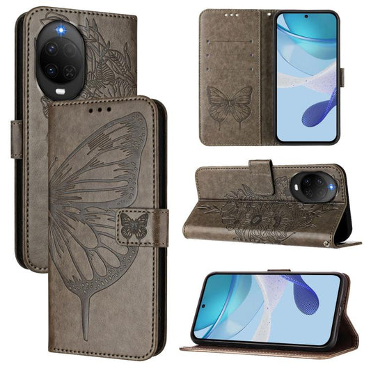 Embossed Butterfly Leather Phone Case, For Huawei nova 14 Lite 5G / nova 15 / 16z, For Huawei nova 16 5G, For Huawei Pura 90 Pro Max 5G, For Huawei Pura 90 Pro 5G, For Huawei Mate 70 Air 5G, For Huawei Enjoy 80s 4G