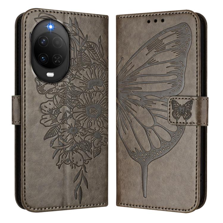 Embossed Butterfly Leather Phone Case, For Huawei nova 14 Lite 5G / nova 15 / 16z, For Huawei nova 16 5G, For Huawei Pura 90 Pro Max 5G, For Huawei Pura 90 Pro 5G, For Huawei Mate 70 Air 5G, For Huawei Enjoy 80s 4G