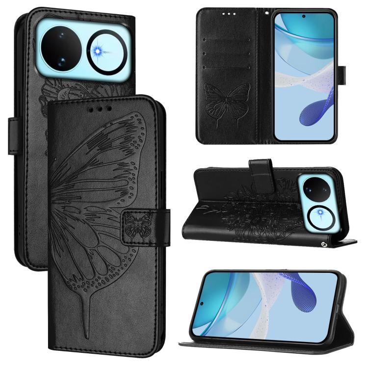 Embossed Butterfly Leather Phone Case, For Huawei nova 14 Lite 5G / nova 15 / 16z, For Huawei nova 16 5G, For Huawei Pura 90 Pro Max 5G, For Huawei Pura 90 Pro 5G, For Huawei Mate 70 Air 5G, For Huawei Enjoy 80s 4G