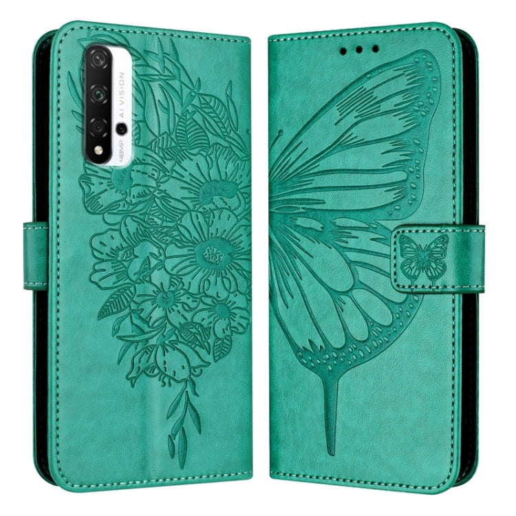 Embossed Butterfly Leather Phone Case, For Honor 50 SE / Huawei Nova 9 SE, For Honor 20 / 20 Pro / 20S, For Honor 9X Global / Huawei P Smart Z