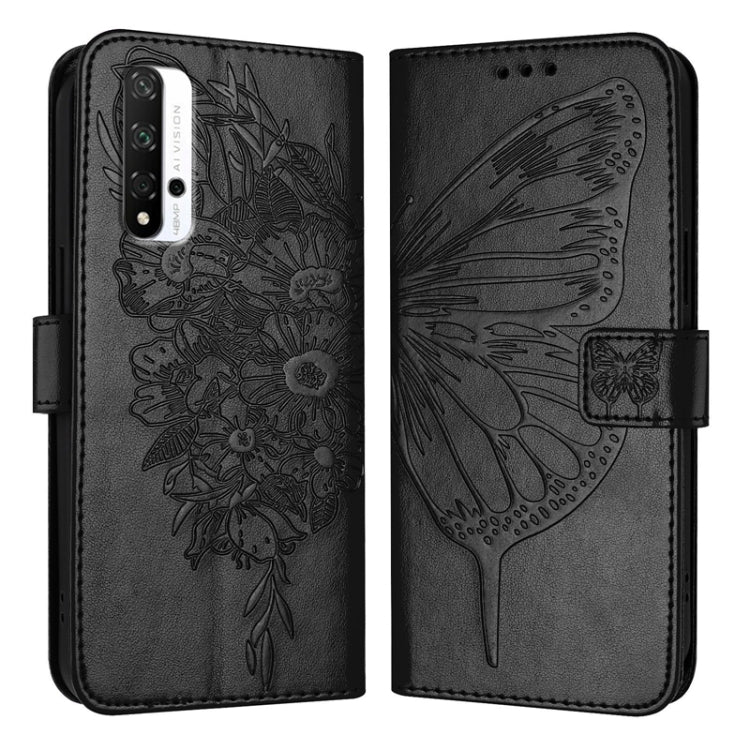 Embossed Butterfly Leather Phone Case, For Honor 50 SE / Huawei Nova 9 SE, For Honor 20 / 20 Pro / 20S, For Honor 9X Global / Huawei P Smart Z