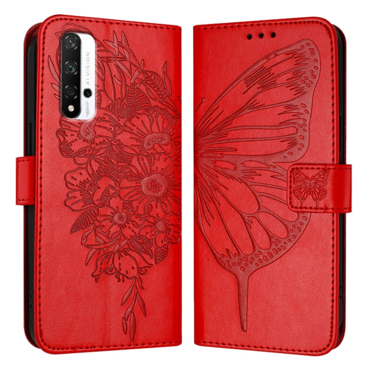 Embossed Butterfly Leather Phone Case, For Honor 50 SE / Huawei Nova 9 SE, For Honor 20 / 20 Pro / 20S, For Honor 9X Global / Huawei P Smart Z