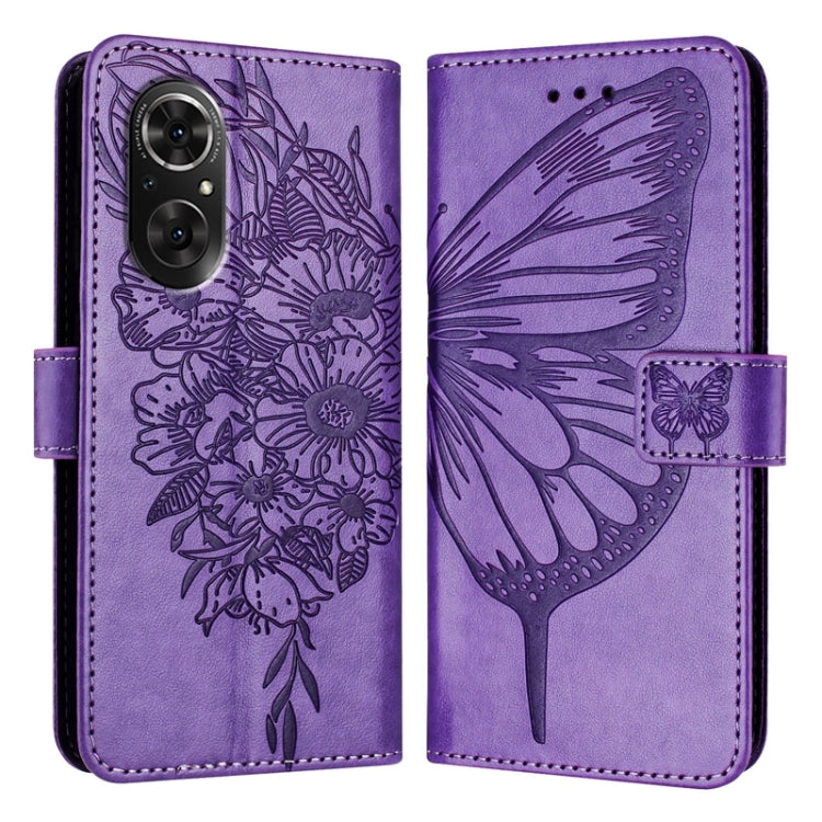 Embossed Butterfly Leather Phone Case, For Honor 50 SE / Huawei Nova 9 SE, For Honor 20 / 20 Pro / 20S, For Honor 9X Global / Huawei P Smart Z