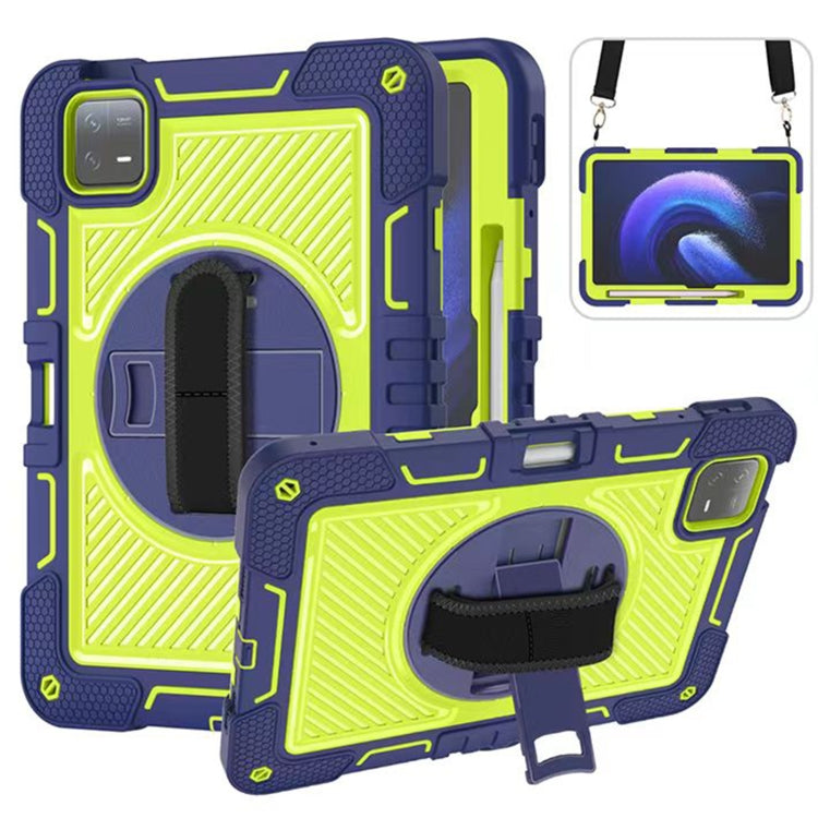 360 Degree Rotation PC Contrast Silicone Tablet Case, For Xiaomi Redmi Pad 2 SE 9.7 2026, For Xiaomi Redmi Pad 2, For Xiaomi Pad 7 / 7 Pro, For Redmi Pad SE 8.7 4G, For Xiaomi Redmi Pad SE, For Xiaomi Pad 6
