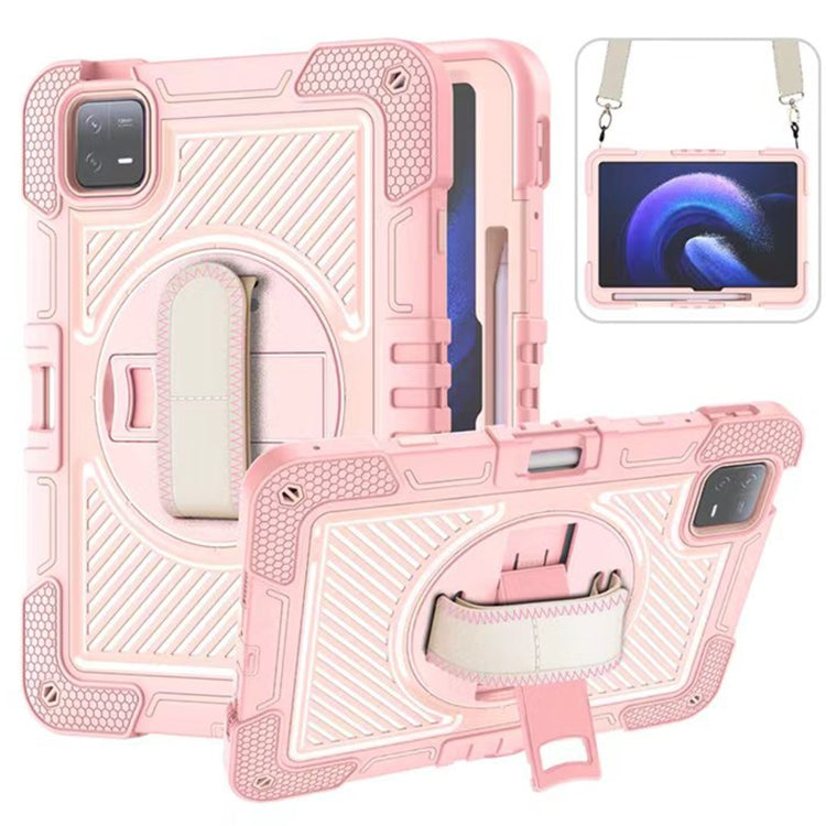 360 Degree Rotation PC Contrast Silicone Tablet Case, For Xiaomi Redmi Pad 2 SE 9.7 2026, For Xiaomi Redmi Pad 2, For Xiaomi Pad 7 / 7 Pro, For Redmi Pad SE 8.7 4G, For Xiaomi Redmi Pad SE, For Xiaomi Pad 6