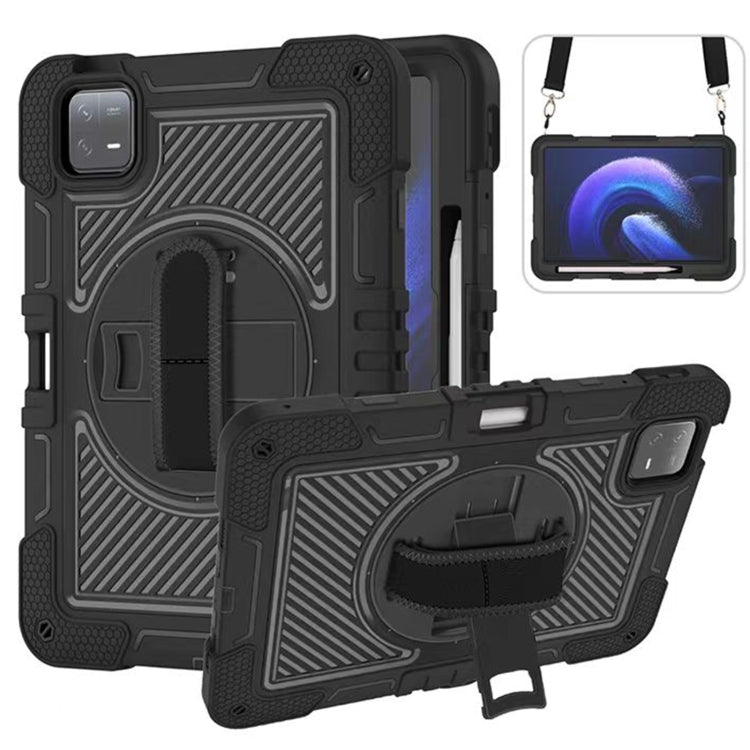 360 Degree Rotation PC Contrast Silicone Tablet Case, For Xiaomi Redmi Pad 2 SE 9.7 2026, For Xiaomi Redmi Pad 2, For Xiaomi Pad 7 / 7 Pro, For Redmi Pad SE 8.7 4G, For Xiaomi Redmi Pad SE, For Xiaomi Pad 6