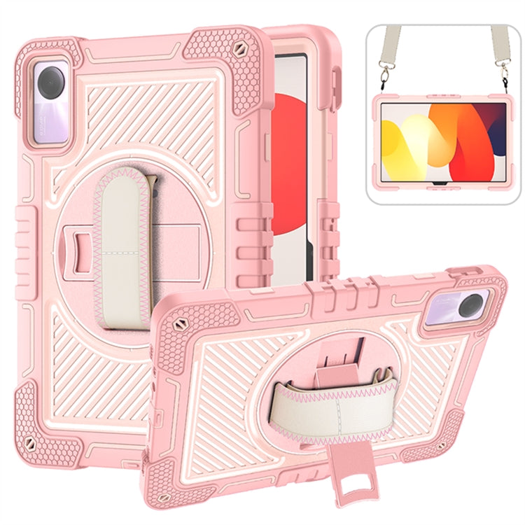 360 Degree Rotation PC Contrast Silicone Tablet Case, For Xiaomi Redmi Pad 2 SE 9.7 2026, For Xiaomi Redmi Pad 2, For Xiaomi Pad 7 / 7 Pro, For Redmi Pad SE 8.7 4G, For Xiaomi Redmi Pad SE, For Xiaomi Pad 6