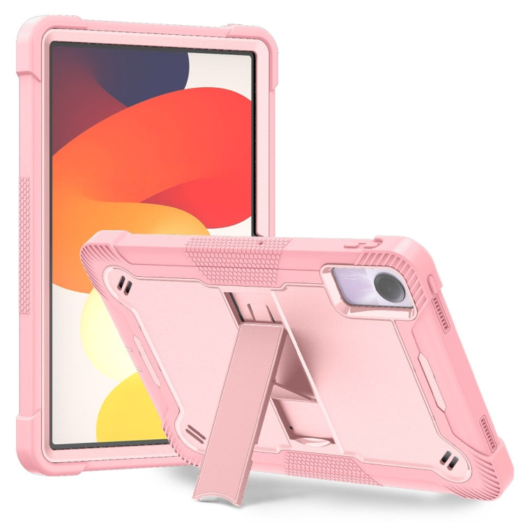 Shockproof Silicone Hybrid PC Tablet Case with Holder, For Xiaomi Redmi Pad 2 SE 9.7 2026, For Xiaomi Redmi Pad 2, For Xiaomi Pad 7 / 7 Pro, For Xiaomi Redmi Pad SE 8.7, For Xiaomi Redmi Pad SE, For Xiaomi Pad 6
