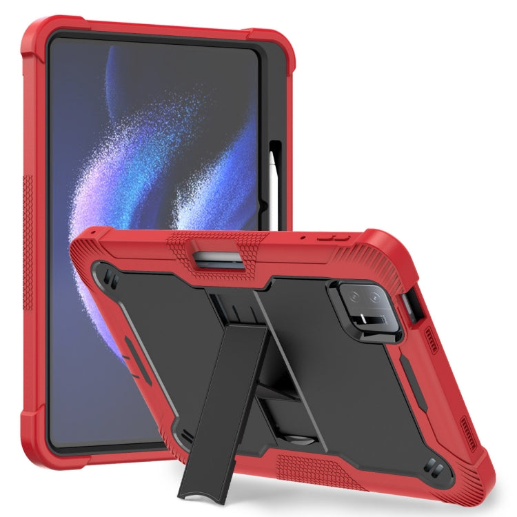 Shockproof Silicone Hybrid PC Tablet Case with Holder, For Xiaomi Redmi Pad 2 SE 9.7 2026, For Xiaomi Redmi Pad 2, For Xiaomi Pad 7 / 7 Pro, For Xiaomi Redmi Pad SE 8.7, For Xiaomi Redmi Pad SE, For Xiaomi Pad 6