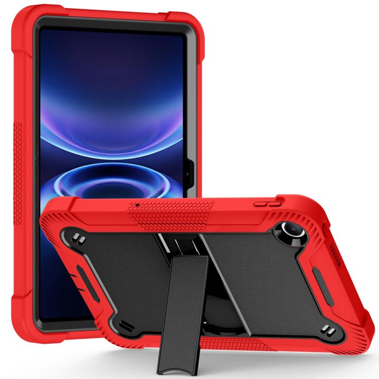 Shockproof Silicone Hybrid PC Tablet Case with Holder, For Xiaomi Redmi Pad 2 SE 9.7 2026, For Xiaomi Redmi Pad 2, For Xiaomi Pad 7 / 7 Pro, For Xiaomi Redmi Pad SE 8.7, For Xiaomi Redmi Pad SE, For Xiaomi Pad 6