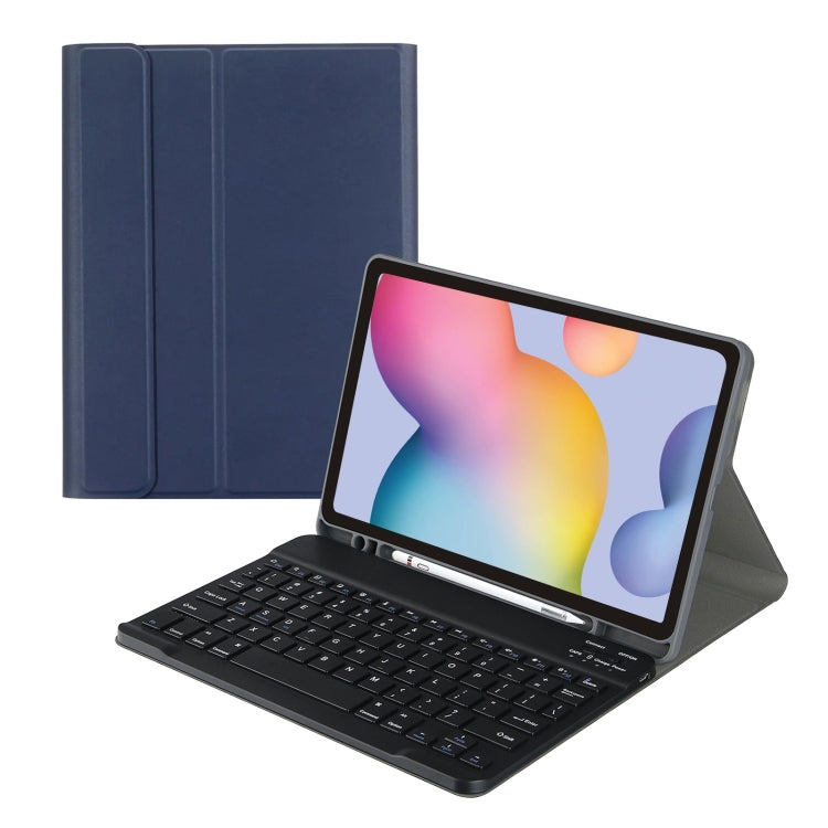 Square Cap Bluetooth Keyboard Leather Case with Pen Slot, For Samsung Galaxy Tab S9 FE+, For Samsung Galaxy Tab A9+, For Samsung Galaxy Tab A9, For Samsung Galaxy Tab S9 FE