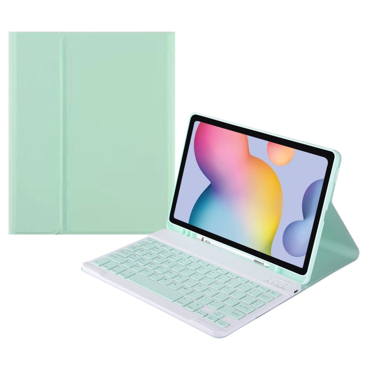 Square Cap Bluetooth Keyboard Leather Case with Pen Slot, For Samsung Galaxy Tab S9 FE+, For Samsung Galaxy Tab A9+, For Samsung Galaxy Tab A9, For Samsung Galaxy Tab S9 FE
