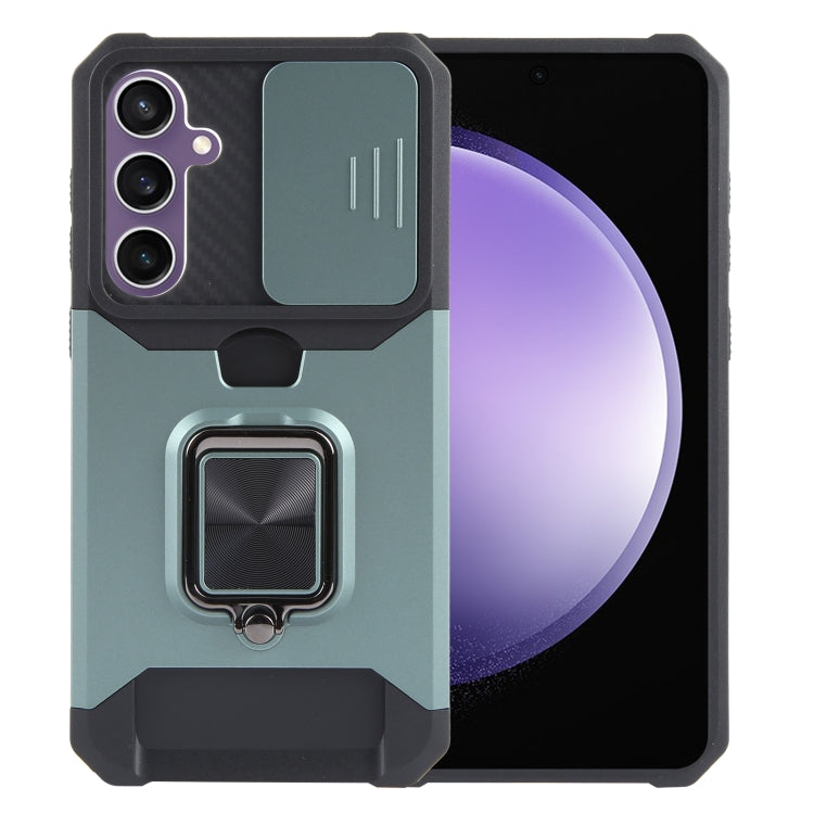 Camera Shield Card Slot PC+TPU Phone Case, For Samsung Galaxy A55, For Samsung Galaxy S24 Ultra 5G, For Samsung Galaxy S23 FE 5G, For Samsung Galaxy S24+ 5G, For Samsung Galaxy A35, For Samsung Galaxy S24 5G, For Samsung Galaxy A15