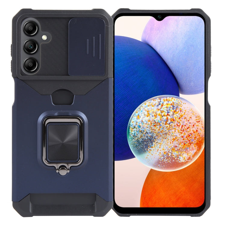 Camera Shield Card Slot PC+TPU Phone Case, For Samsung Galaxy A55, For Samsung Galaxy S24 Ultra 5G, For Samsung Galaxy S23 FE 5G, For Samsung Galaxy S24+ 5G, For Samsung Galaxy A35, For Samsung Galaxy S24 5G, For Samsung Galaxy A15