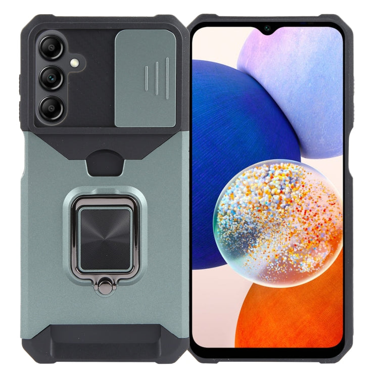 Camera Shield Card Slot PC+TPU Phone Case, For Samsung Galaxy A55, For Samsung Galaxy S24 Ultra 5G, For Samsung Galaxy S23 FE 5G, For Samsung Galaxy S24+ 5G, For Samsung Galaxy A35, For Samsung Galaxy S24 5G, For Samsung Galaxy A15