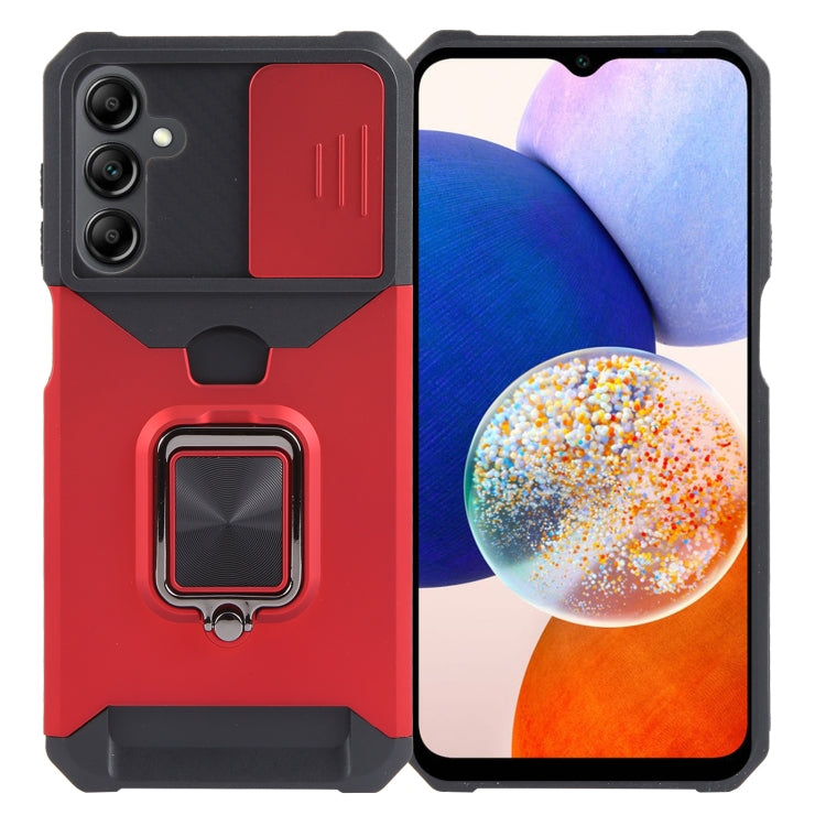 Camera Shield Card Slot PC+TPU Phone Case, For Samsung Galaxy A55, For Samsung Galaxy S24 Ultra 5G, For Samsung Galaxy S23 FE 5G, For Samsung Galaxy S24+ 5G, For Samsung Galaxy A35, For Samsung Galaxy S24 5G, For Samsung Galaxy A15
