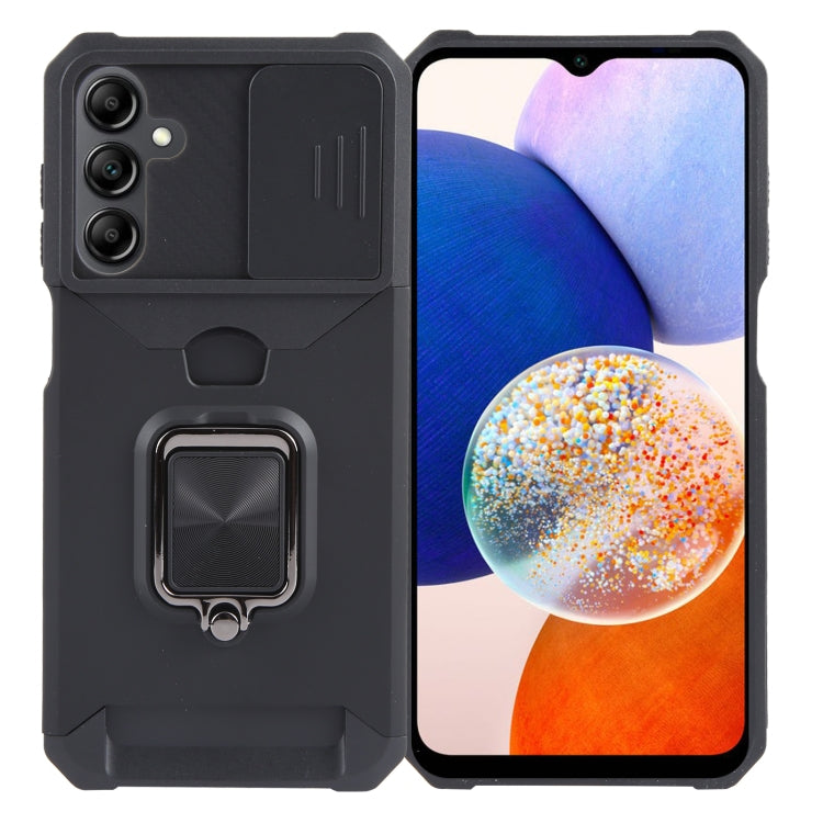 Camera Shield Card Slot PC+TPU Phone Case, For Samsung Galaxy A55, For Samsung Galaxy S24 Ultra 5G, For Samsung Galaxy S23 FE 5G, For Samsung Galaxy S24+ 5G, For Samsung Galaxy A35, For Samsung Galaxy S24 5G, For Samsung Galaxy A15