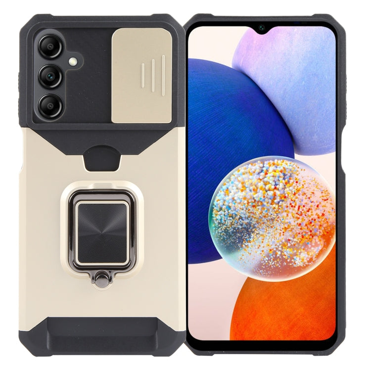 Camera Shield Card Slot PC+TPU Phone Case, For Samsung Galaxy A55, For Samsung Galaxy S24 Ultra 5G, For Samsung Galaxy S23 FE 5G, For Samsung Galaxy S24+ 5G, For Samsung Galaxy A35, For Samsung Galaxy S24 5G, For Samsung Galaxy A15