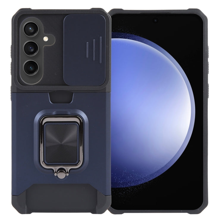 Camera Shield Card Slot PC+TPU Phone Case, For Samsung Galaxy A55, For Samsung Galaxy S24 Ultra 5G, For Samsung Galaxy S23 FE 5G, For Samsung Galaxy S24+ 5G, For Samsung Galaxy A35, For Samsung Galaxy S24 5G, For Samsung Galaxy A15