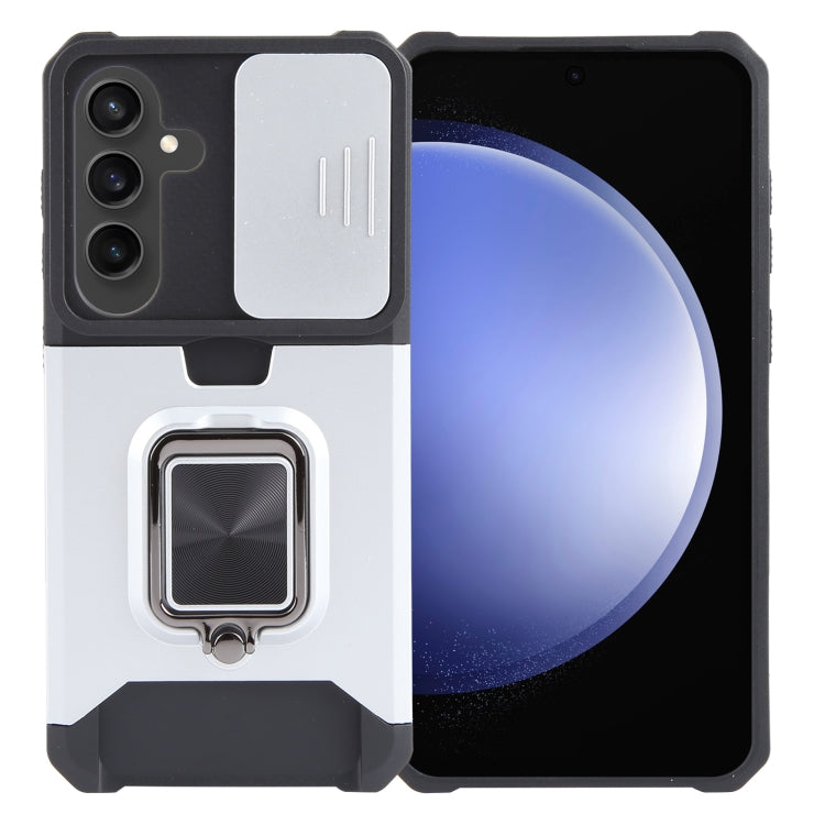 Camera Shield Card Slot PC+TPU Phone Case, For Samsung Galaxy A55, For Samsung Galaxy S24 Ultra 5G, For Samsung Galaxy S23 FE 5G, For Samsung Galaxy S24+ 5G, For Samsung Galaxy A35, For Samsung Galaxy S24 5G, For Samsung Galaxy A15