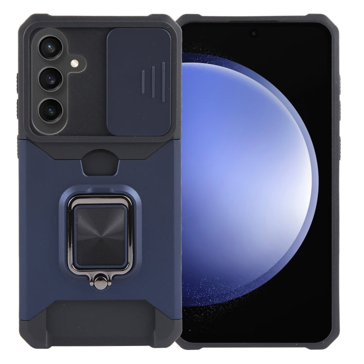 Camera Shield Card Slot PC+TPU Phone Case, For Samsung Galaxy A55, For Samsung Galaxy S24 Ultra 5G, For Samsung Galaxy S23 FE 5G, For Samsung Galaxy S24+ 5G, For Samsung Galaxy A35, For Samsung Galaxy S24 5G, For Samsung Galaxy A15