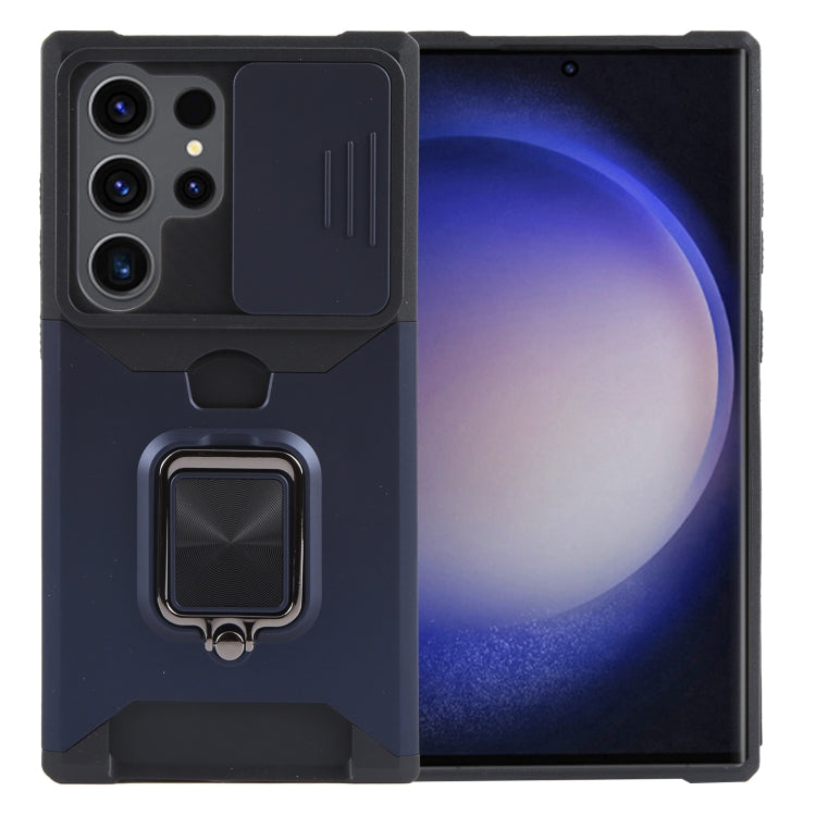 Camera Shield Card Slot PC+TPU Phone Case, For Samsung Galaxy A55, For Samsung Galaxy S24 Ultra 5G, For Samsung Galaxy S23 FE 5G, For Samsung Galaxy S24+ 5G, For Samsung Galaxy A35, For Samsung Galaxy S24 5G, For Samsung Galaxy A15