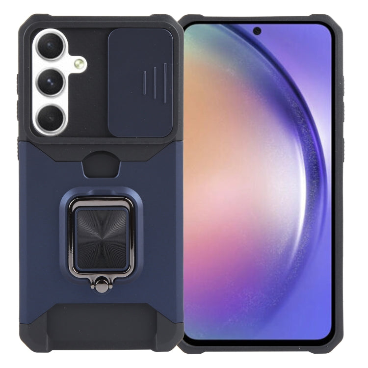 Camera Shield Card Slot PC+TPU Phone Case, For Samsung Galaxy A55, For Samsung Galaxy S24 Ultra 5G, For Samsung Galaxy S23 FE 5G, For Samsung Galaxy S24+ 5G, For Samsung Galaxy A35, For Samsung Galaxy S24 5G, For Samsung Galaxy A15