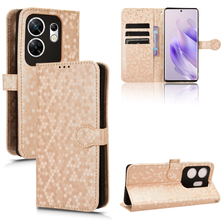 Honeycomb Dot Texture Leather Phone Case, For Infinix Zero 40 4G X6860, For Infinix GT 20 Pro, For Infinix Note 40 Pro 4G X6850, For Infinix Note 40 Pro 5G X6851, For Infinix Hot 40 / Hot 40 Pro 4G 2024, For Infinix Smart 8, For Infinix Zero 30 4G     ...