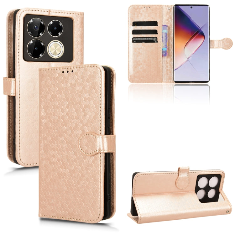 Honeycomb Dot Texture Leather Phone Case, For Infinix Zero 40 4G X6860, For Infinix GT 20 Pro, For Infinix Note 40 Pro 4G X6850, For Infinix Note 40 Pro 5G X6851, For Infinix Hot 40 / Hot 40 Pro 4G 2024, For Infinix Smart 8, For Infinix Zero 30 4G     ...