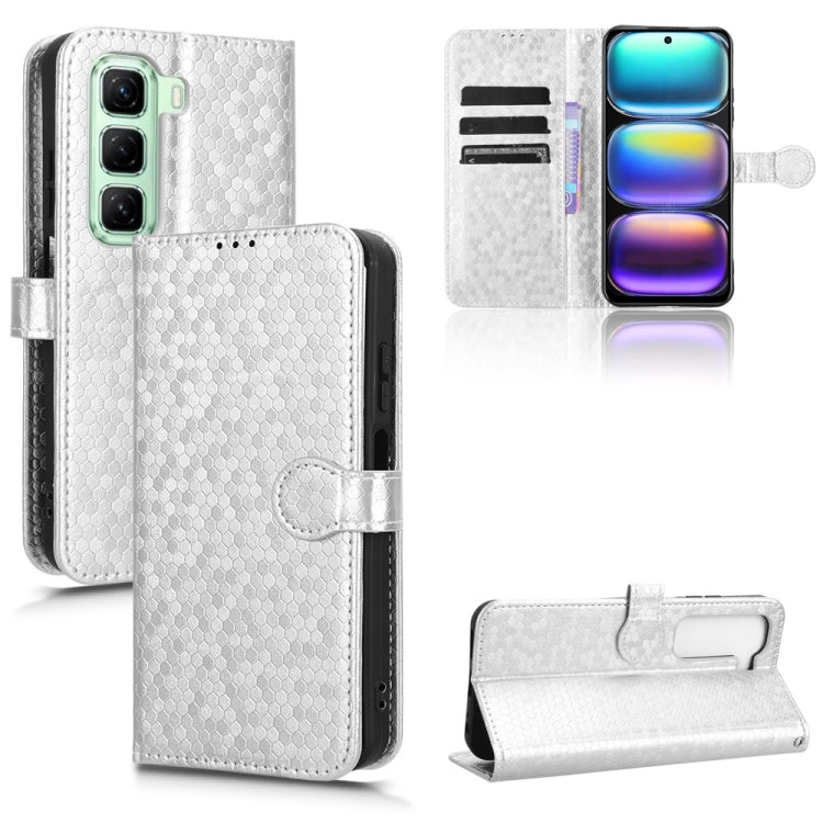 Honeycomb Dot Texture Leather Phone Case, For Infinix Smart 10 Plus 4G, For Infinix GT 30 Pro, For Infinix Note 50x, For Infinix Note 50 Pro+, For Infinix Note 50 4G / Note 50 Pro 4G, For Infinix Hot 50 Pro 4G, For Infinix Hot 50 Pro+ 4G               ...