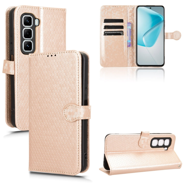 Honeycomb Dot Texture Leather Phone Case, For Infinix Smart 10 Plus 4G, For Infinix GT 30 Pro, For Infinix Note 50x, For Infinix Note 50 Pro+, For Infinix Note 50 4G / Note 50 Pro 4G, For Infinix Hot 50 Pro 4G, For Infinix Hot 50 Pro+ 4G               ...
