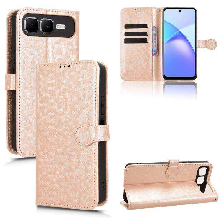 Honeycomb Dot Texture Leather Phone Case, For Infinix Smart 10 Plus 4G, For Infinix GT 30 Pro, For Infinix Note 50x, For Infinix Note 50 Pro+, For Infinix Note 50 4G / Note 50 Pro 4G, For Infinix Hot 50 Pro 4G, For Infinix Hot 50 Pro+ 4G               ...