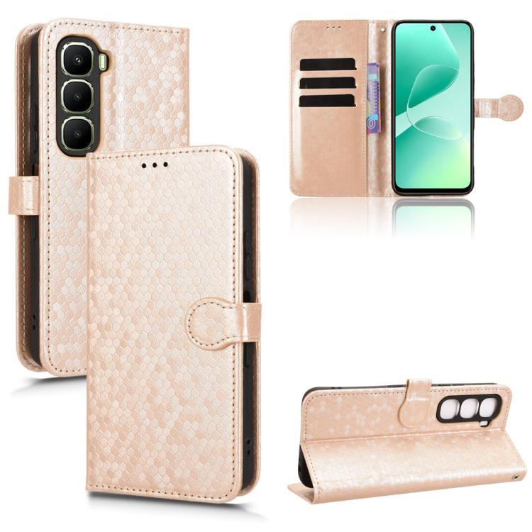 Honeycomb Dot Texture Leather Phone Case, For Infinix GT 50 Pro 5G, For Infinix Hot 70 4G, For Infinix Note 60 Ultra 5G, For Infinix Note Edge 5G, For Infinix Smart 20 4G, For Infinix Note 60 5G / 60 Pro 5G, For Infinix Hot 60i 5G / Tecno Spark Go 5G  ...