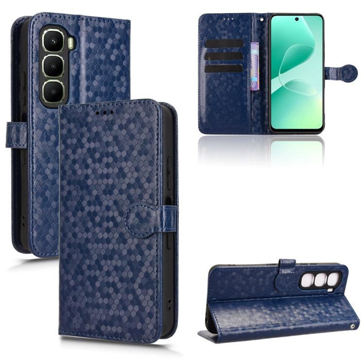 Honeycomb Dot Texture Leather Phone Case, For Infinix GT 50 Pro 5G, For Infinix Hot 70 4G, For Infinix Note 60 Ultra 5G, For Infinix Note Edge 5G, For Infinix Smart 20 4G, For Infinix Note 60 5G / 60 Pro 5G, For Infinix Hot 60i 5G / Tecno Spark Go 5G  ...