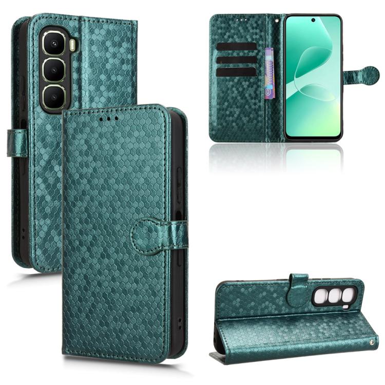 Honeycomb Dot Texture Leather Phone Case, For Infinix GT 50 Pro 5G, For Infinix Hot 70 4G, For Infinix Note 60 Ultra 5G, For Infinix Note Edge 5G, For Infinix Smart 20 4G, For Infinix Note 60 5G / 60 Pro 5G, For Infinix Hot 60i 5G / Tecno Spark Go 5G  ...