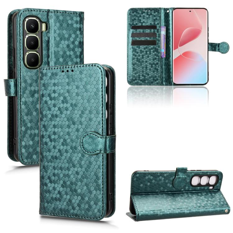 Honeycomb Dot Texture Leather Phone Case, For Infinix GT 50 Pro 5G, For Infinix Hot 70 4G, For Infinix Note 60 Ultra 5G, For Infinix Note Edge 5G, For Infinix Smart 20 4G, For Infinix Note 60 5G / 60 Pro 5G, For Infinix Hot 60i 5G / Tecno Spark Go 5G  ...