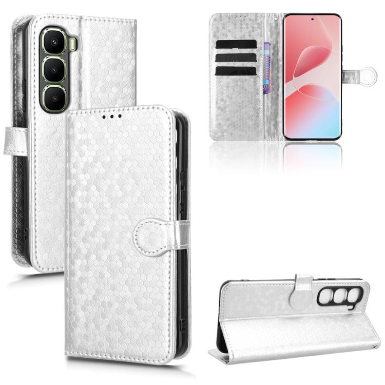 Honeycomb Dot Texture Leather Phone Case, For Infinix GT 50 Pro 5G, For Infinix Hot 70 4G, For Infinix Note 60 Ultra 5G, For Infinix Note Edge 5G, For Infinix Smart 20 4G, For Infinix Note 60 5G / 60 Pro 5G, For Infinix Hot 60i 5G / Tecno Spark Go 5G  ...