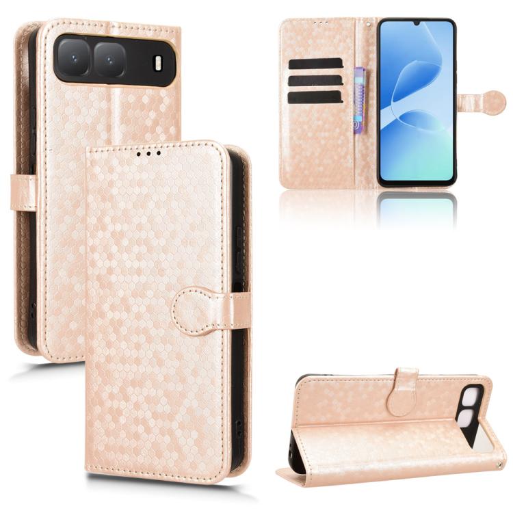 Honeycomb Dot Texture Leather Phone Case, For Infinix GT 50 Pro 5G, For Infinix Hot 70 4G, For Infinix Note 60 Ultra 5G, For Infinix Note Edge 5G, For Infinix Smart 20 4G, For Infinix Note 60 5G / 60 Pro 5G, For Infinix Hot 60i 5G / Tecno Spark Go 5G  ...