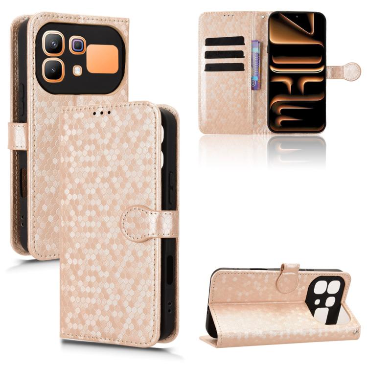Honeycomb Dot Texture Leather Phone Case, For Infinix GT 50 Pro 5G, For Infinix Hot 70 4G, For Infinix Note 60 Ultra 5G, For Infinix Note Edge 5G, For Infinix Smart 20 4G, For Infinix Note 60 5G / 60 Pro 5G, For Infinix Hot 60i 5G / Tecno Spark Go 5G  ...