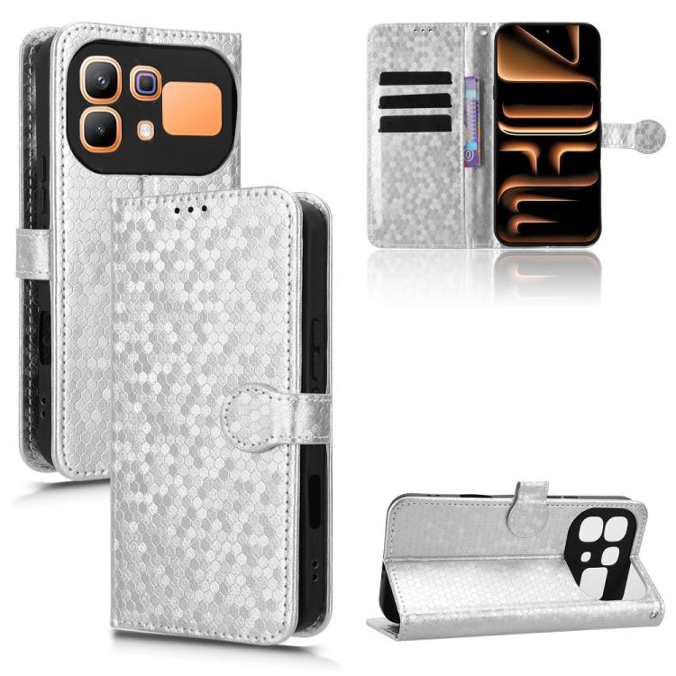 Honeycomb Dot Texture Leather Phone Case, For Infinix GT 50 Pro 5G, For Infinix Hot 70 4G, For Infinix Note 60 Ultra 5G, For Infinix Note Edge 5G, For Infinix Smart 20 4G, For Infinix Note 60 5G / 60 Pro 5G, For Infinix Hot 60i 5G / Tecno Spark Go 5G  ...