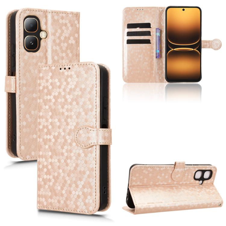 Honeycomb Dot Texture Leather Phone Case, For Infinix GT 50 Pro 5G, For Infinix Hot 70 4G, For Infinix Note 60 Ultra 5G, For Infinix Note Edge 5G, For Infinix Smart 20 4G, For Infinix Note 60 5G / 60 Pro 5G, For Infinix Hot 60i 5G / Tecno Spark Go 5G  ...