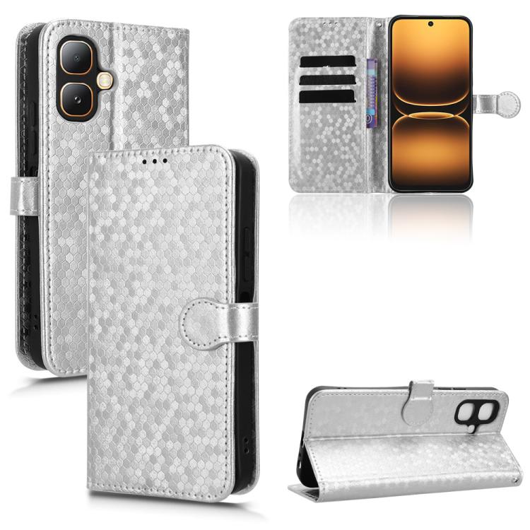 Honeycomb Dot Texture Leather Phone Case, For Infinix GT 50 Pro 5G, For Infinix Hot 70 4G, For Infinix Note 60 Ultra 5G, For Infinix Note Edge 5G, For Infinix Smart 20 4G, For Infinix Note 60 5G / 60 Pro 5G, For Infinix Hot 60i 5G / Tecno Spark Go 5G  ...